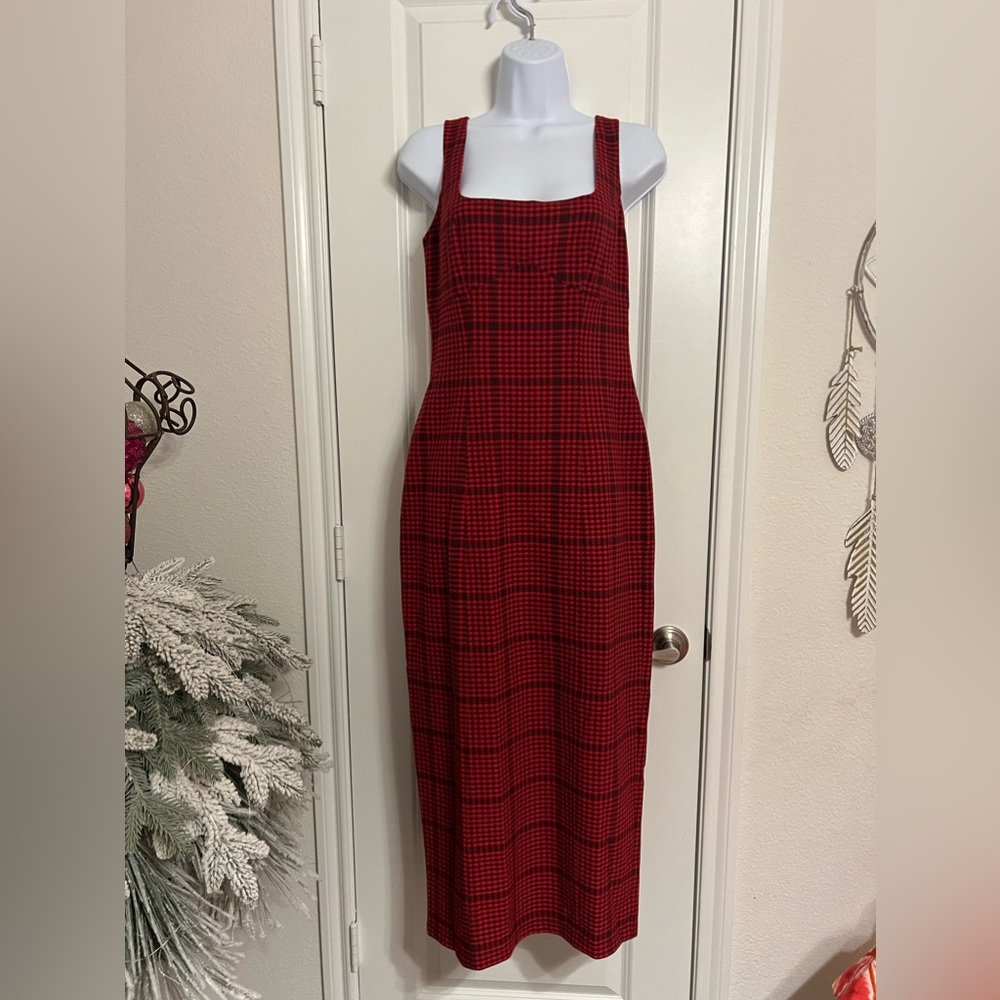 Anthropologie Pilcro Bombshell Tweed Slim Midi Dress